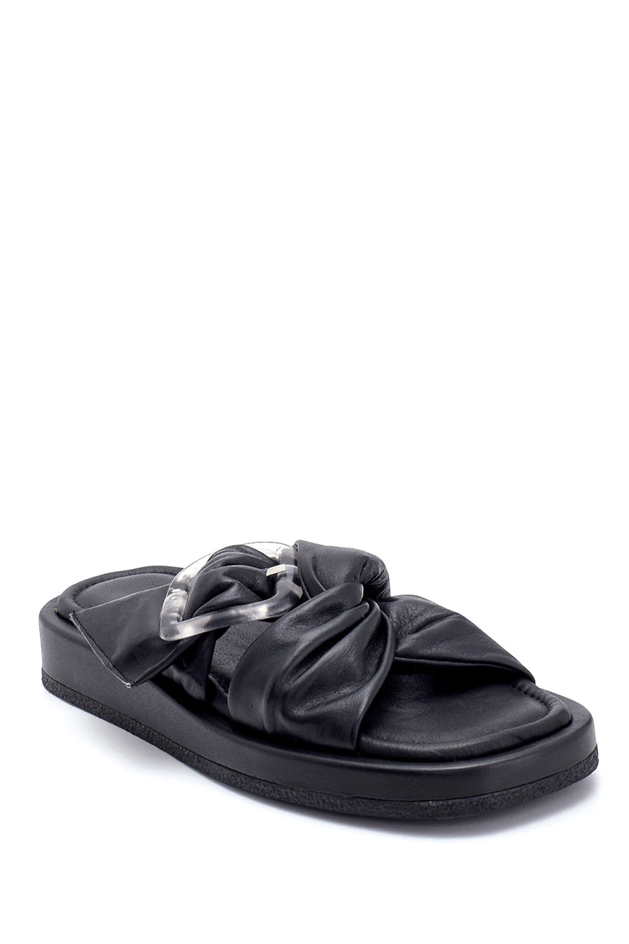 Women's Leather Slippers 21SFD300618 | Derimod