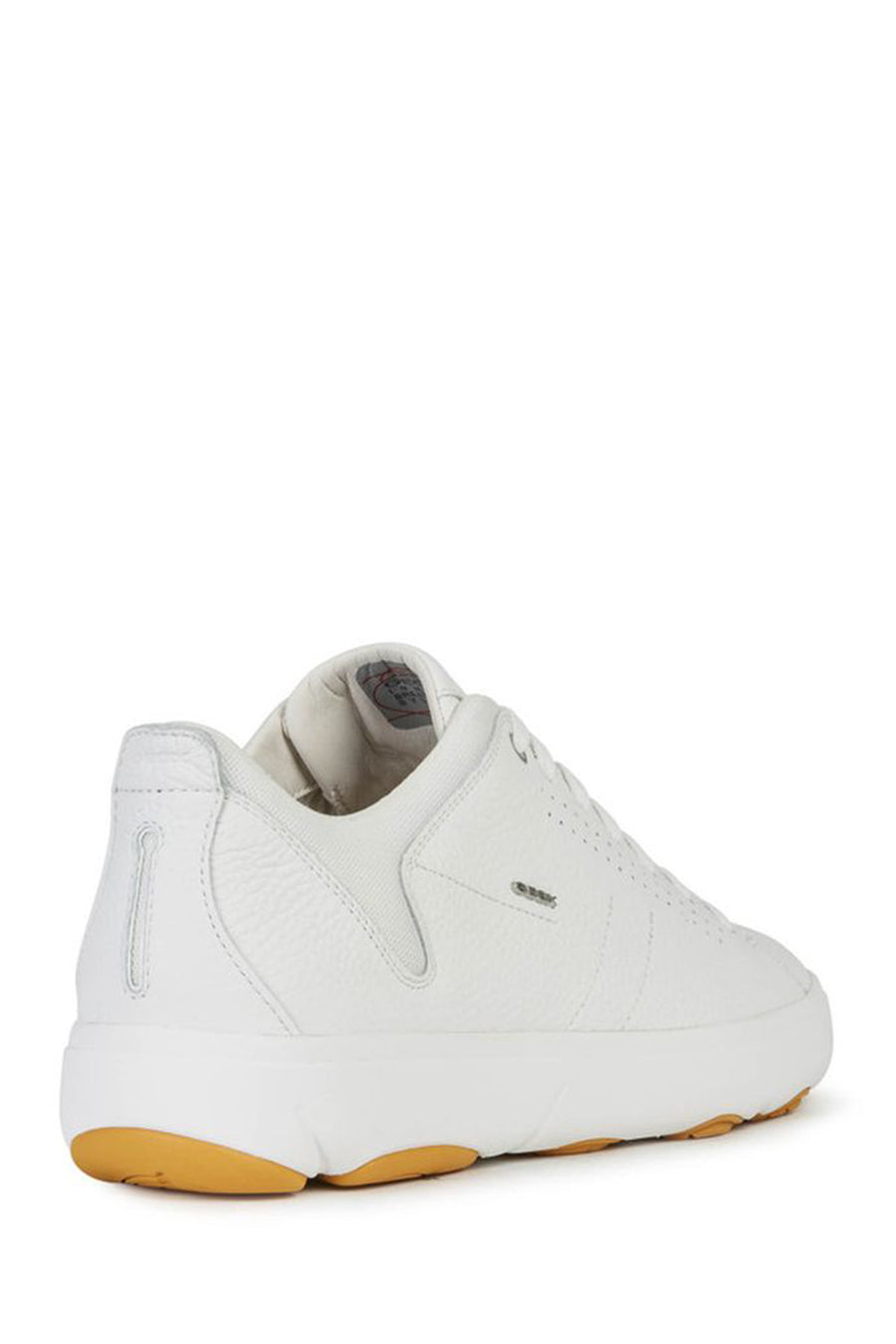 Geox Men's White Nebula Y Leather Sneaker