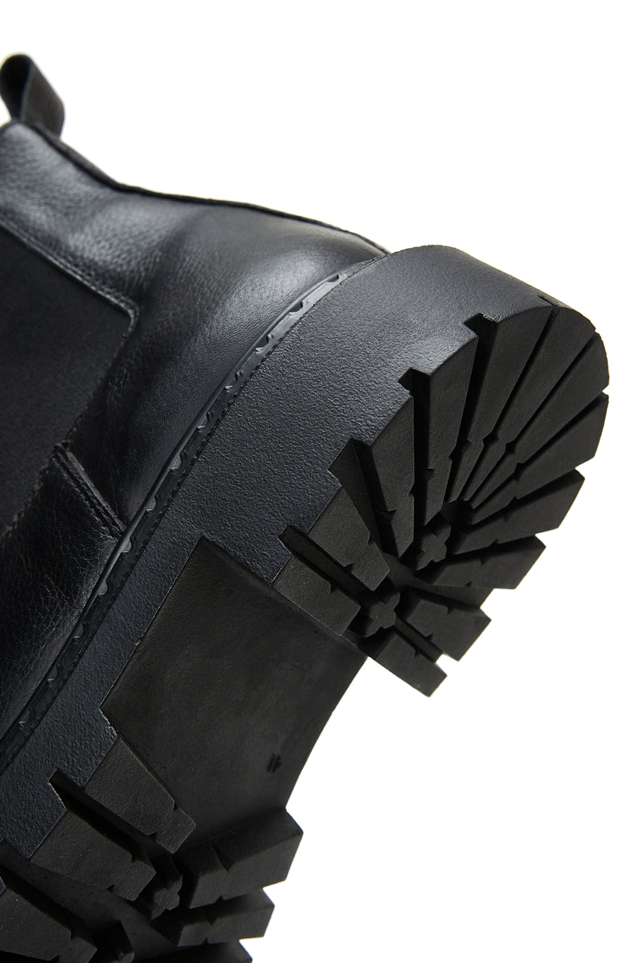 Men's Black Leather Casual Chelsea Boots