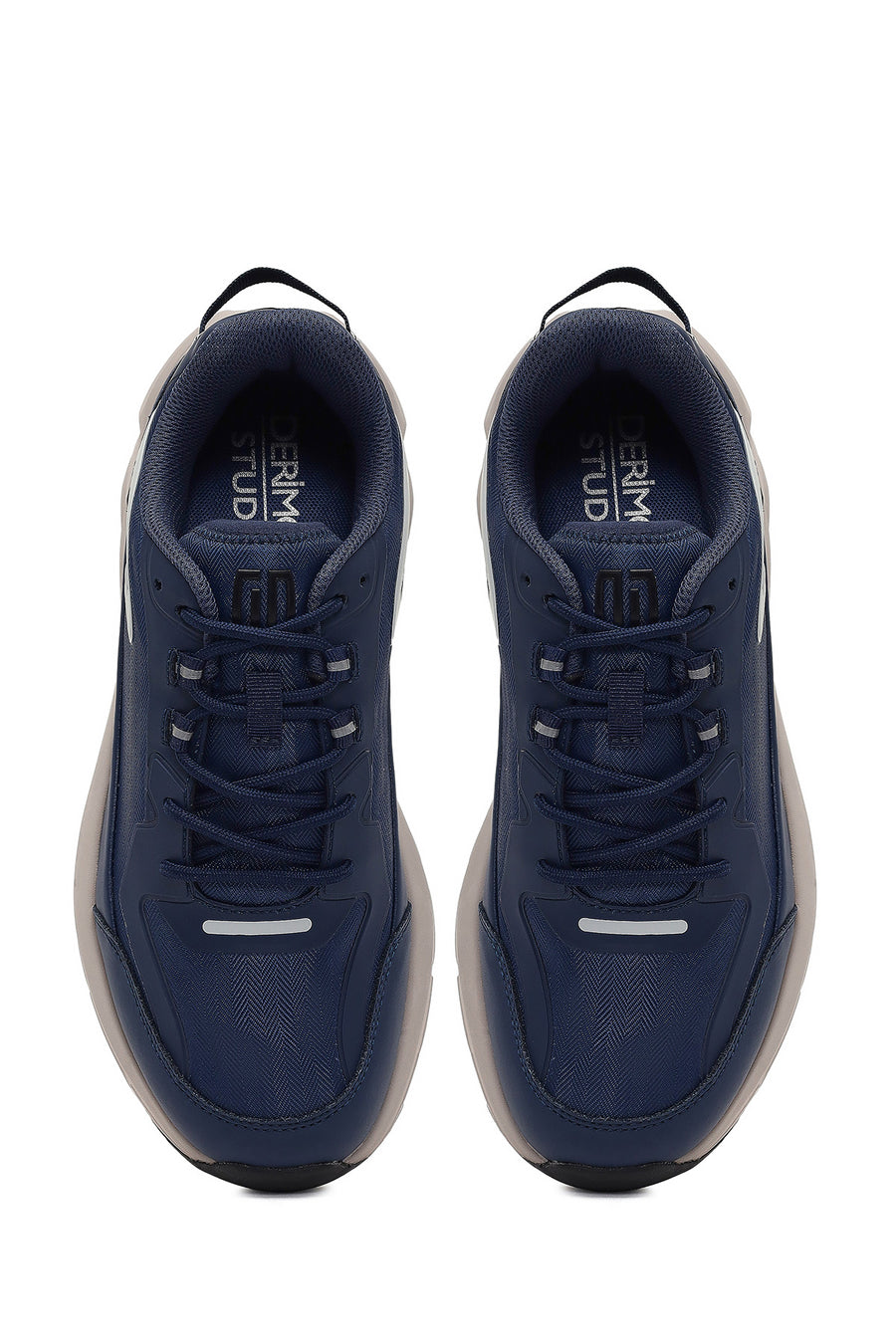 Derimod Studio Men's Navy Blue Lace-Up Thick-Soled Sneaker