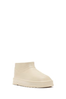 Women's Cream Furry Teddy Boots | Derimod