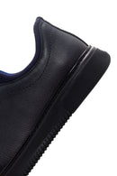 Men's Navy Blue Lace-Up Leather Sneaker | Derimod