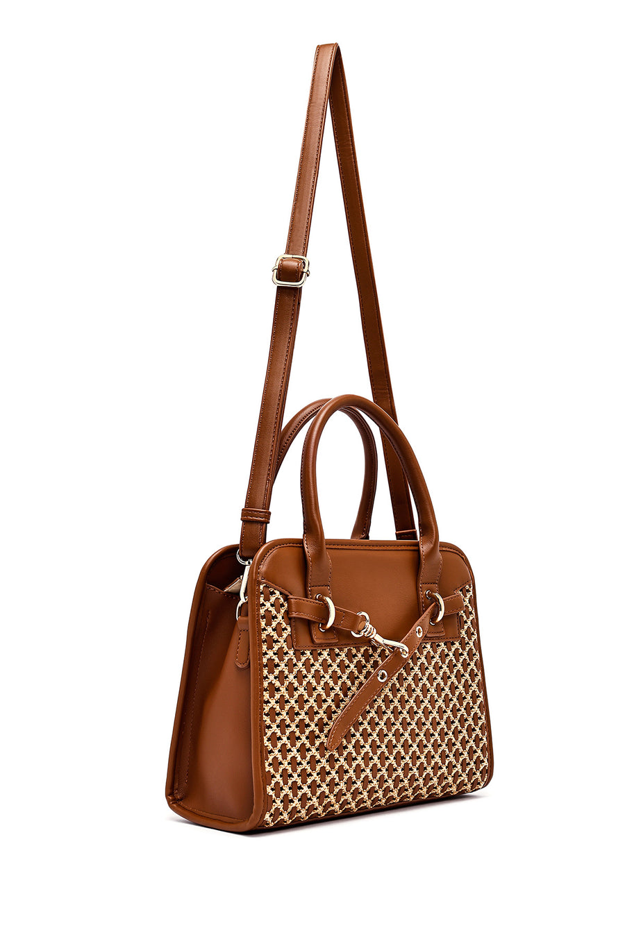 Woman Brown Long Shoulder Bag
