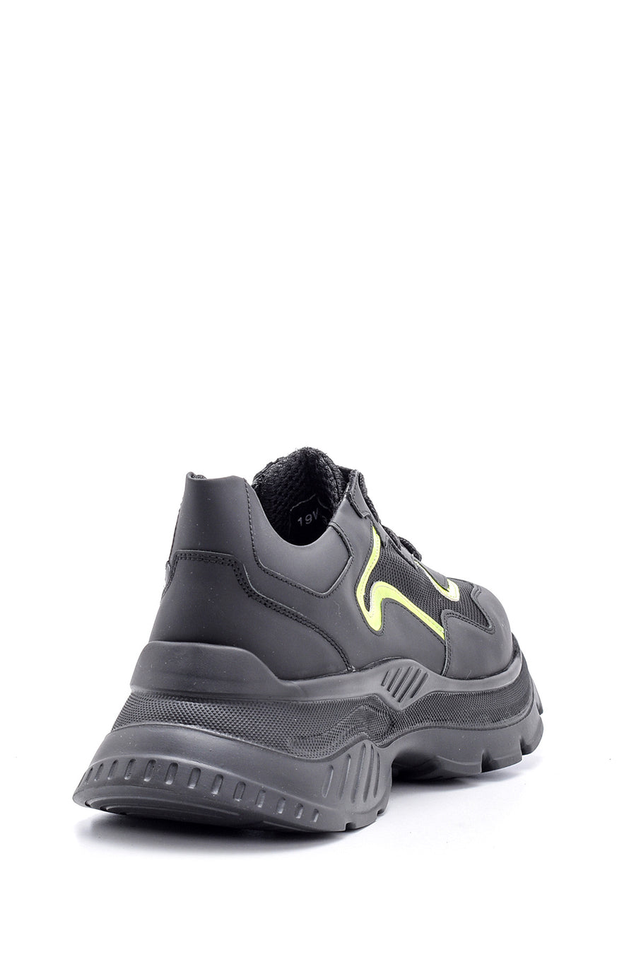 Erkek Yüksek Tabanlı Deri Sneaker