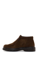 Men's Brown Suede Leather Casual Boots | Derimod
