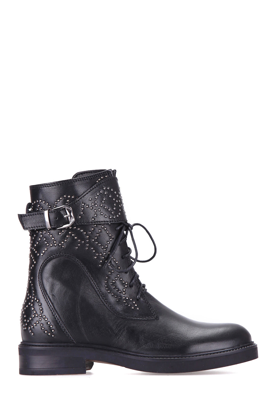 Studded Women's Leather Boots