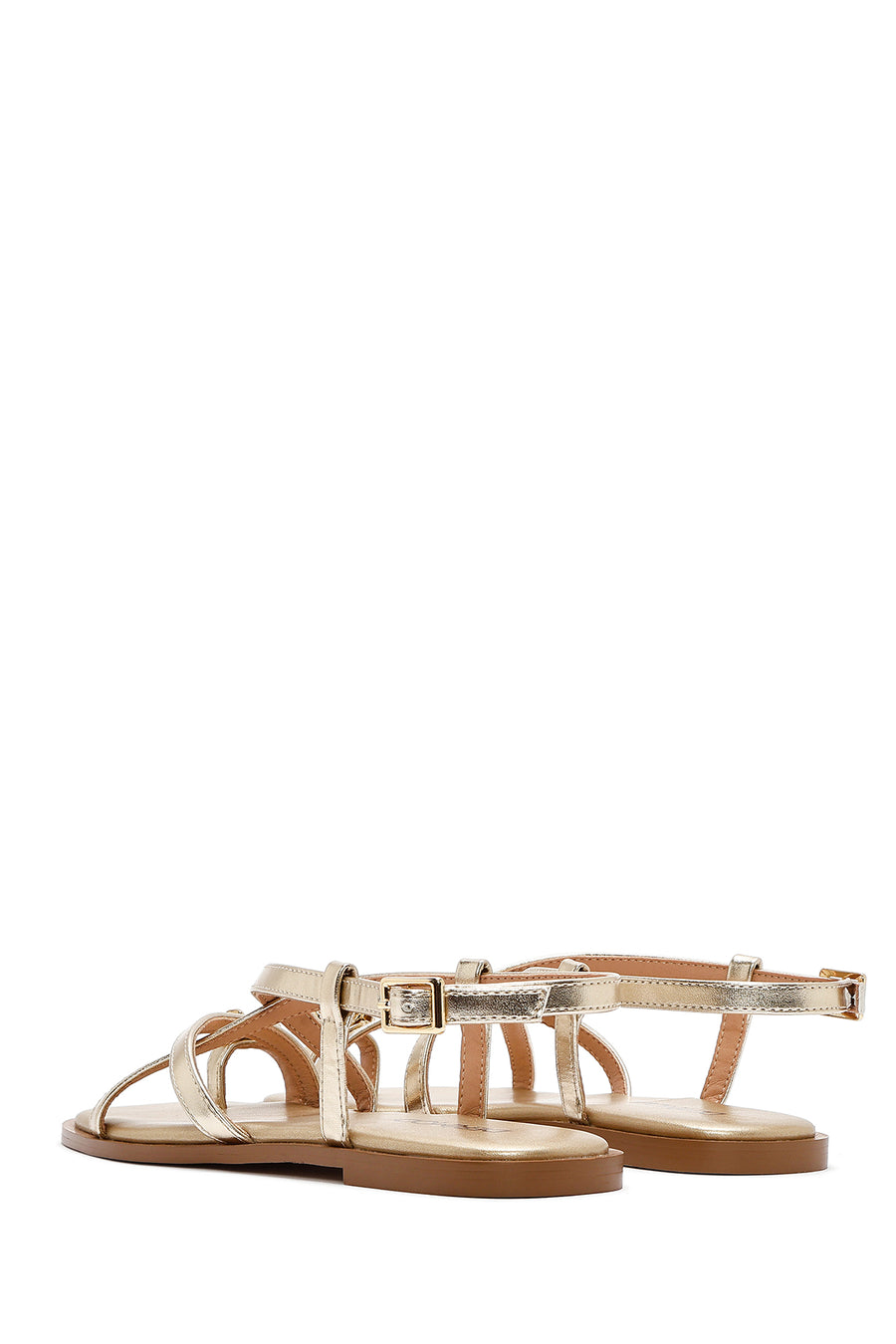 Women's Gold Metallic Flip Flop Sandals