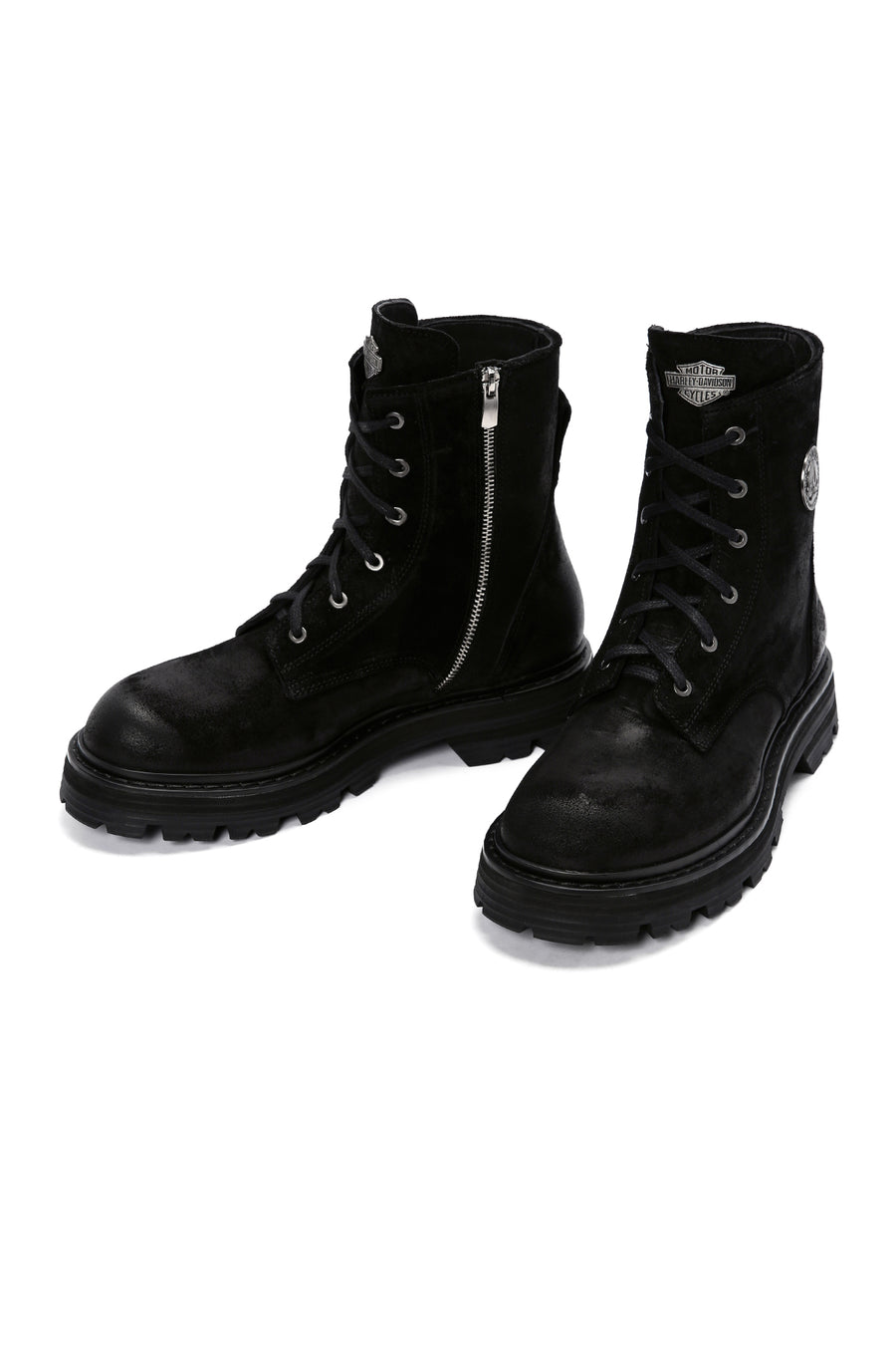 Harley Davidson Men's Black Vilfrid Exc Nubuck Leather Boots