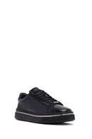 Men's Black Lace Up Leather Sneakers | Derimod
