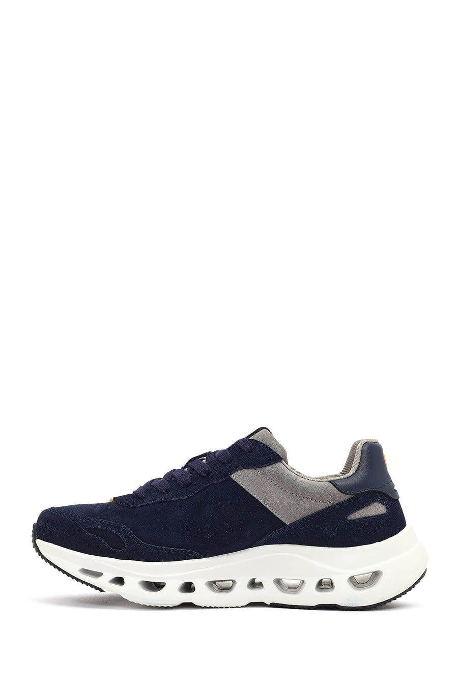 Derimod Studio Men's Navy Blue Lace-Up Thick-Soled Sneaker