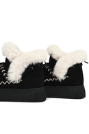 Women's Black Chunky Sole Tassel Suede Teddy Boots | Derimod