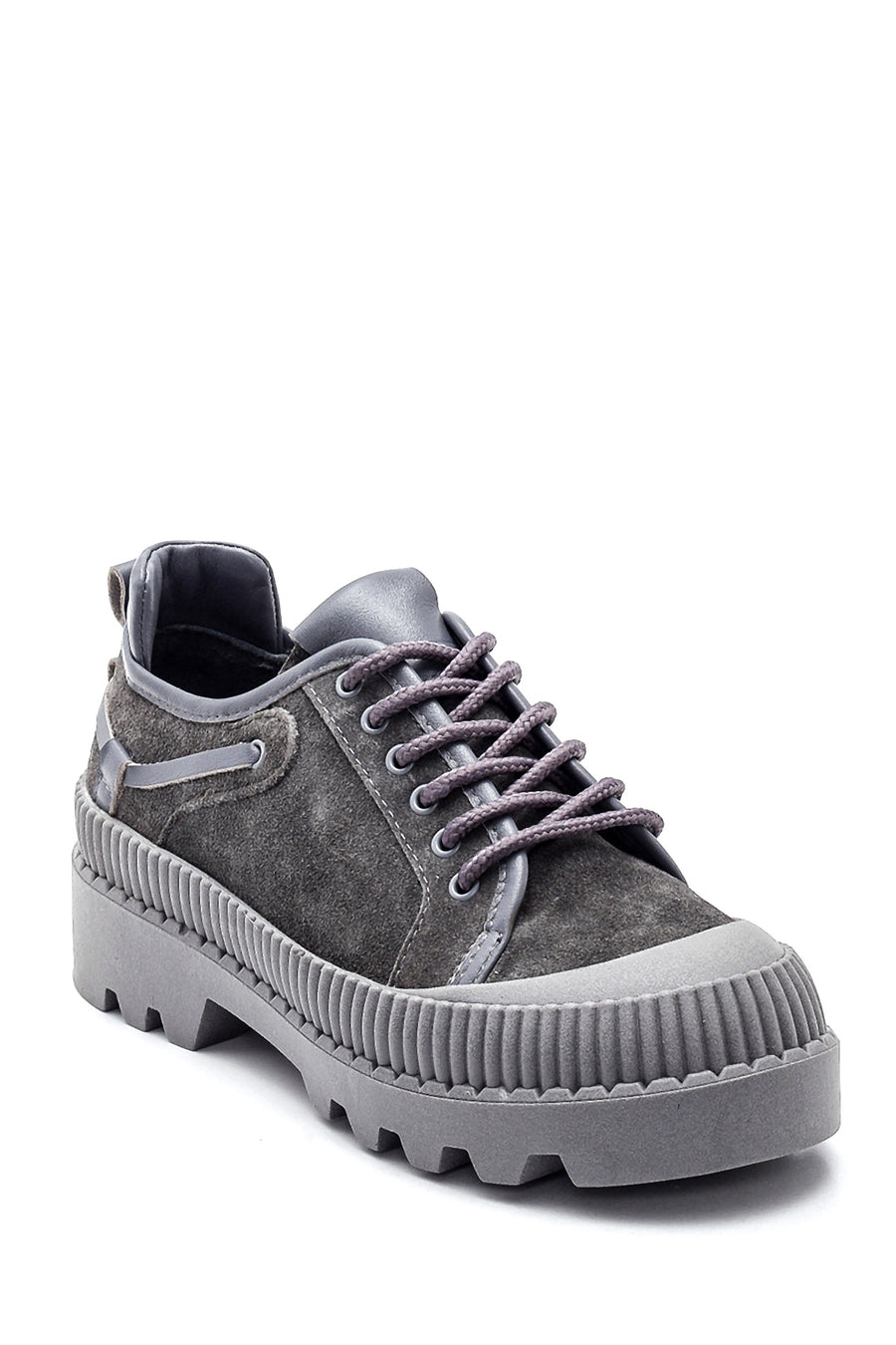 Women's Leather Thick Soled Shoes