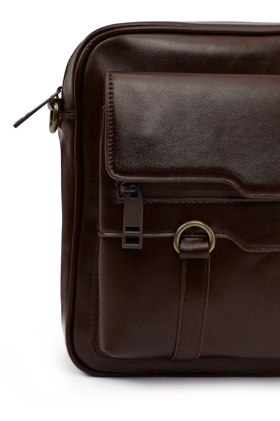 Men's Brown Messenger Bag