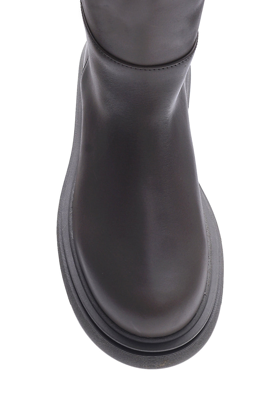 Women's Leather Thick Sole Boots