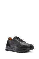 Men's Black Lace-up Leather Sneaker | Derimod