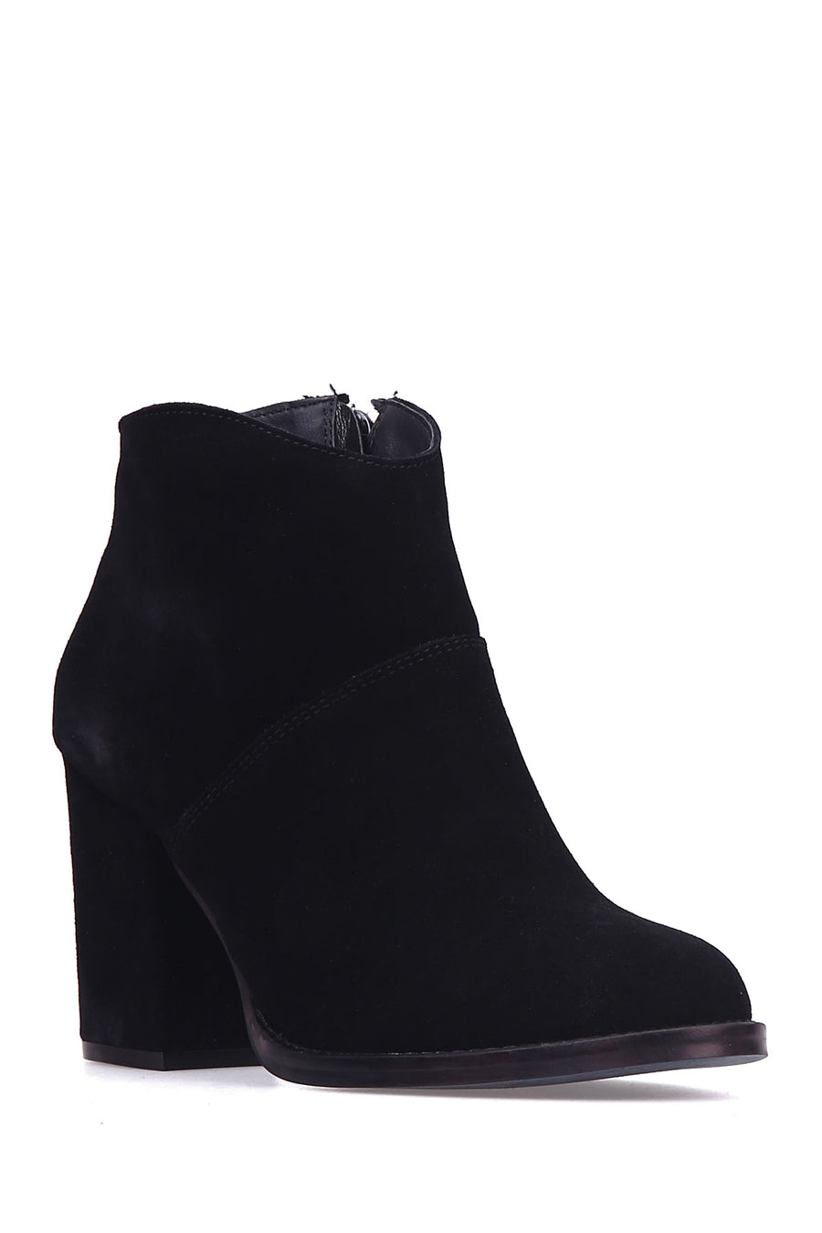 Women's Suede Heeled Boots