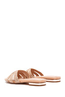 Women's Beige Stone Slippers | Derimod