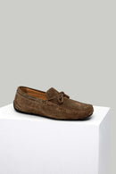 Suede Tan Men's Leather Loafer | Derimod