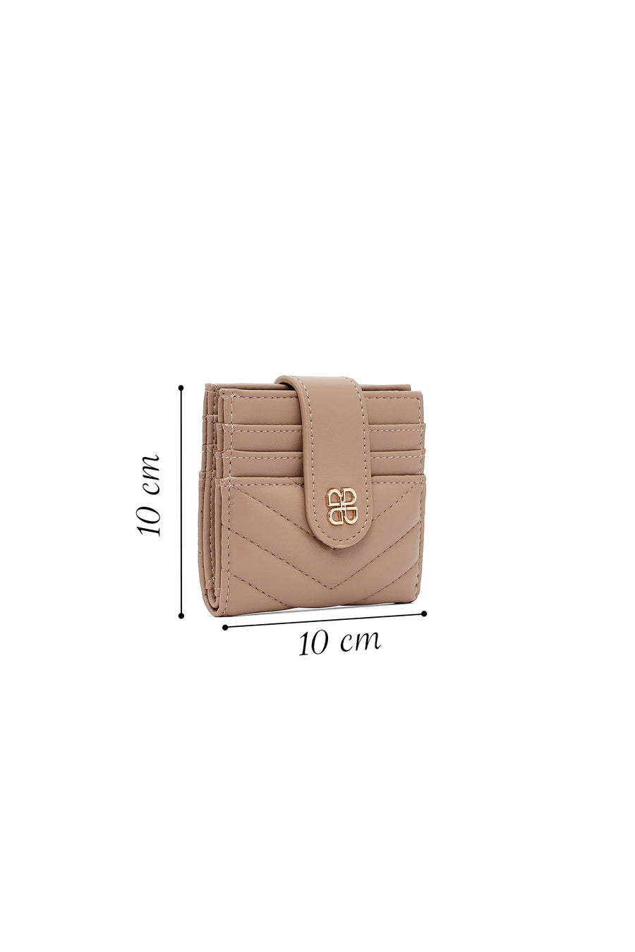 Woman Mink Quilted Card Holder