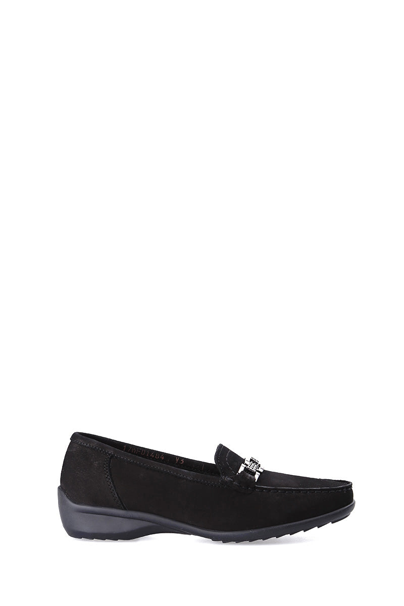 Buckle Suede Women's Loafer