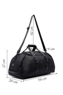 Men's Black Fabric Travel Bag | Derimod