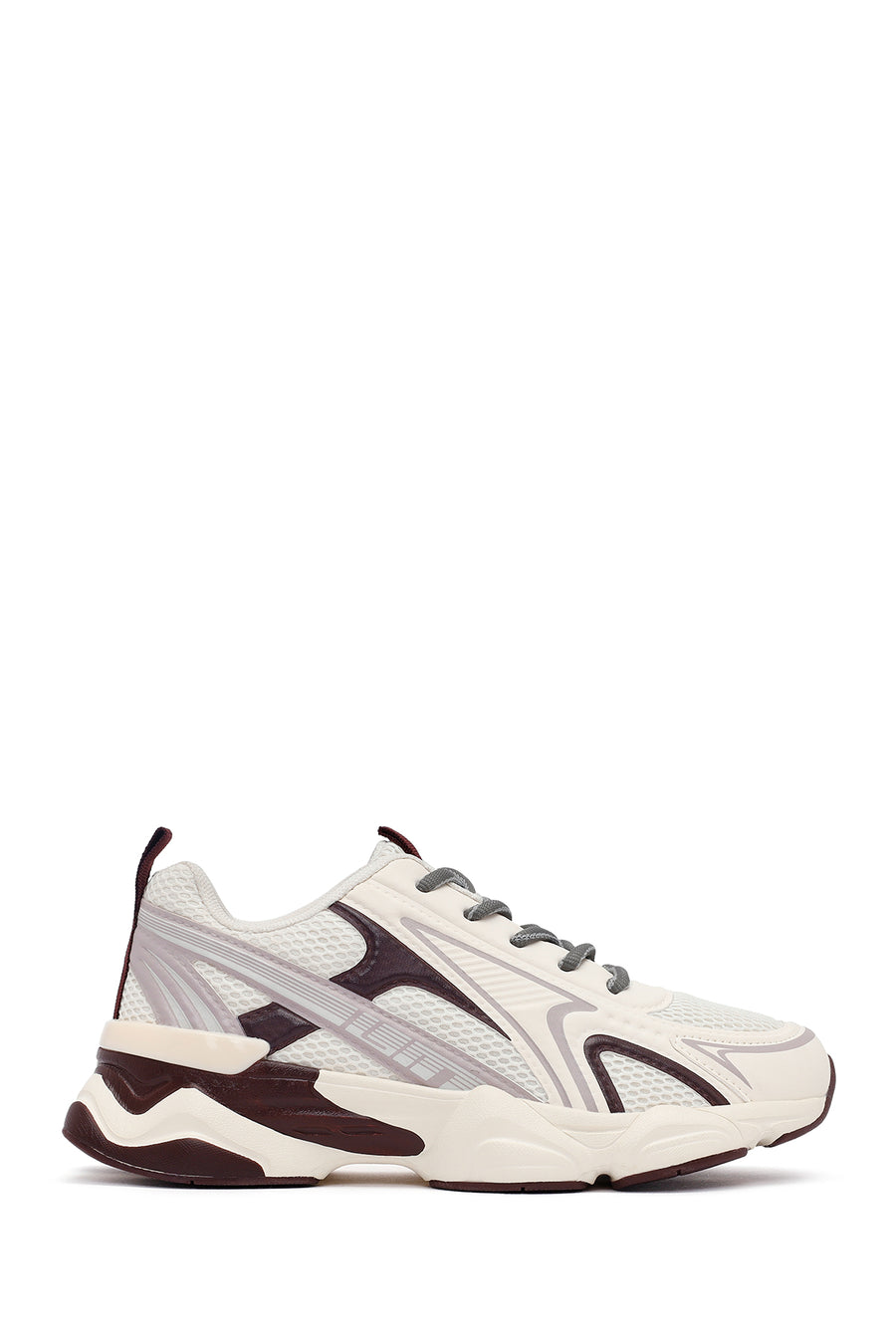 Kadın Bordo Bağcıklı Kalın Tabanlı Sneaker AF520005SK | Derimod