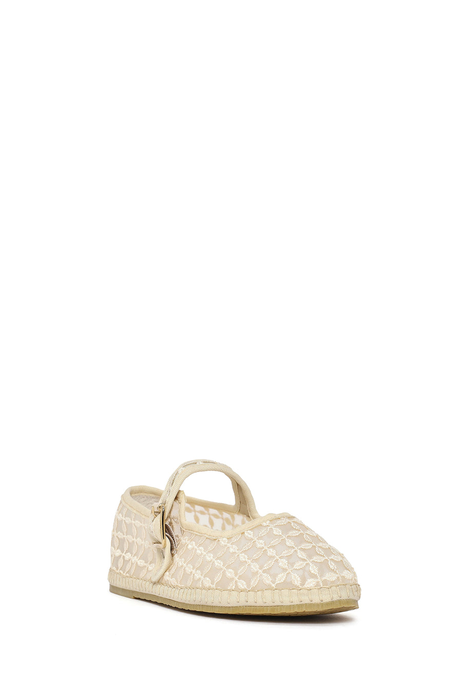 Women's Cream Buckle Espadrilles