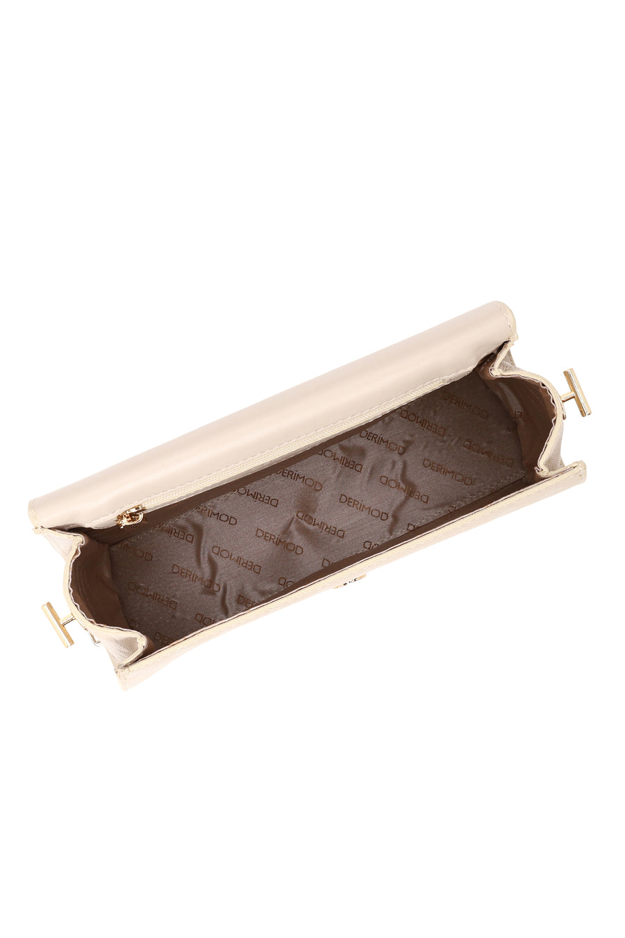 Woman Cream Printed Classic Shoulder Bag