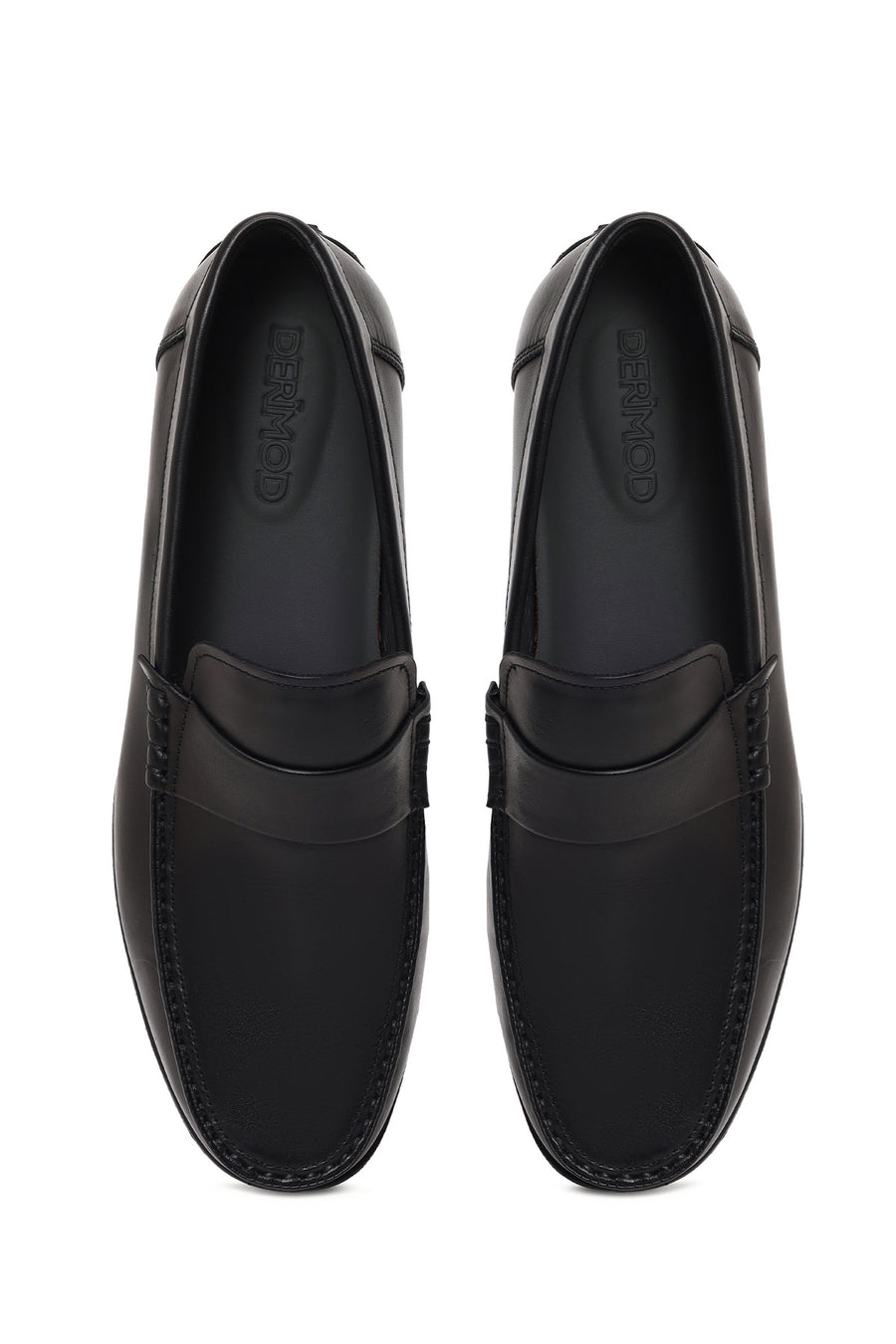 Male Black Leather Casual Loafer
