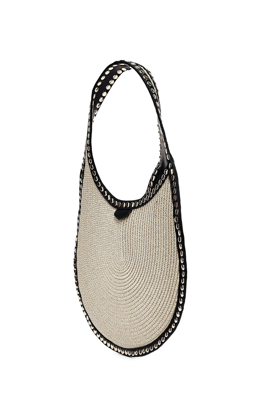 Women's Beige Straw Shoulder Bag