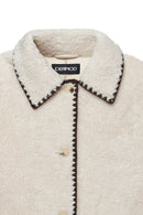 Montblanc Women's White Teddy Coat | Derimod