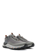 Skechers Men's Grey Lace-Up Fabric Sneakers | Derimod