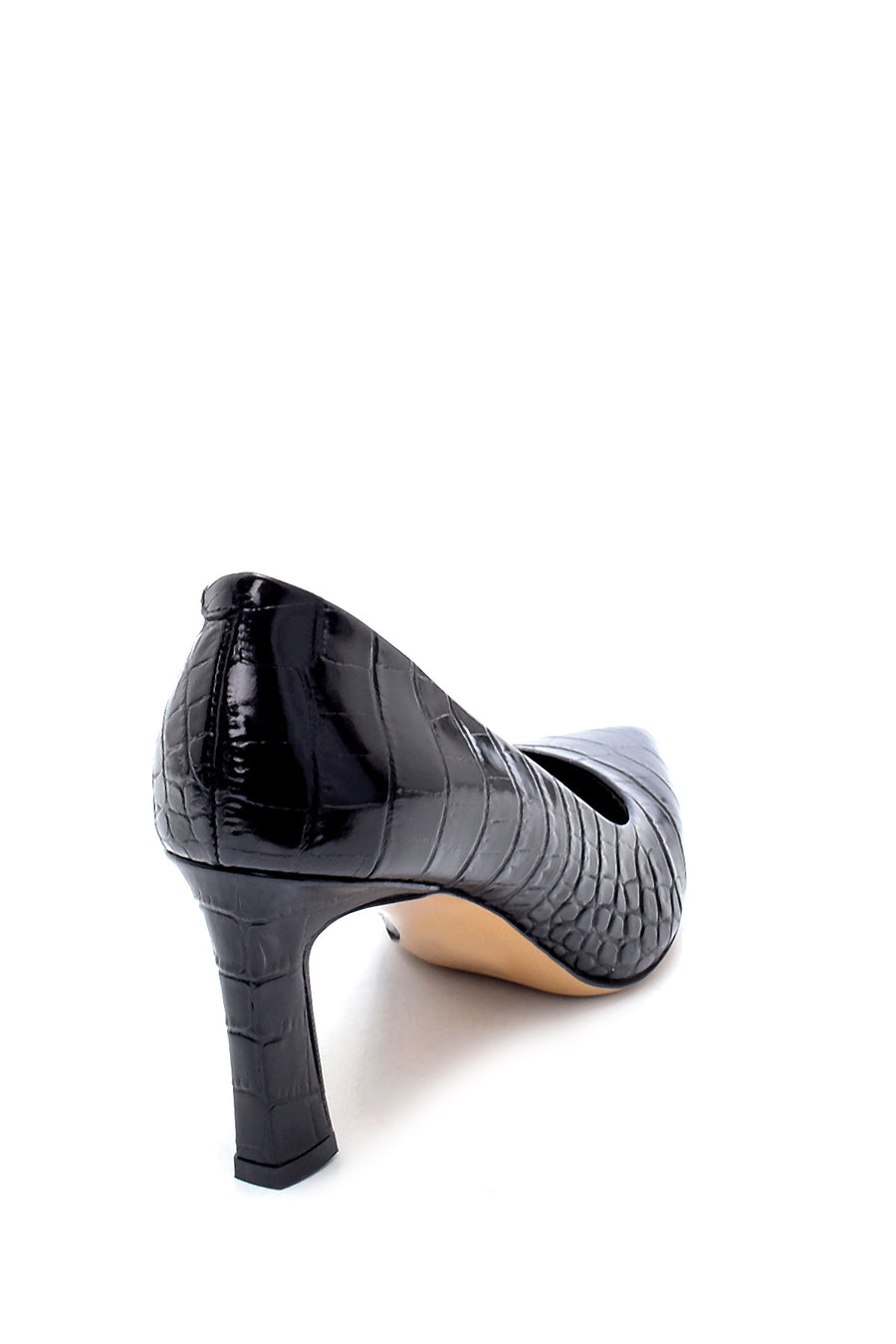 Women's Leather Crocodile Patterned Stiletto