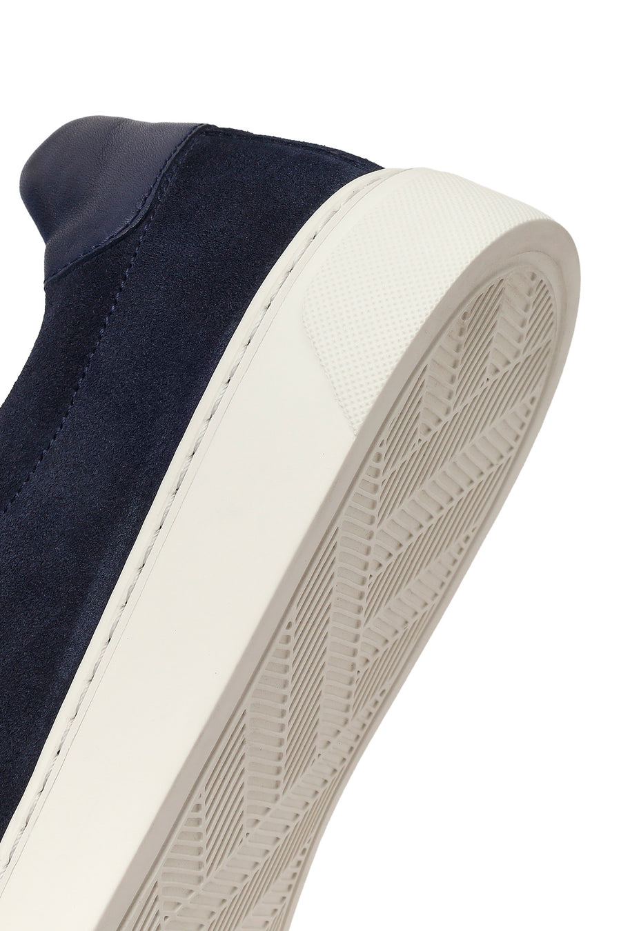 Erkek Lacivert Bağcıklı Süet Deri Sneaker