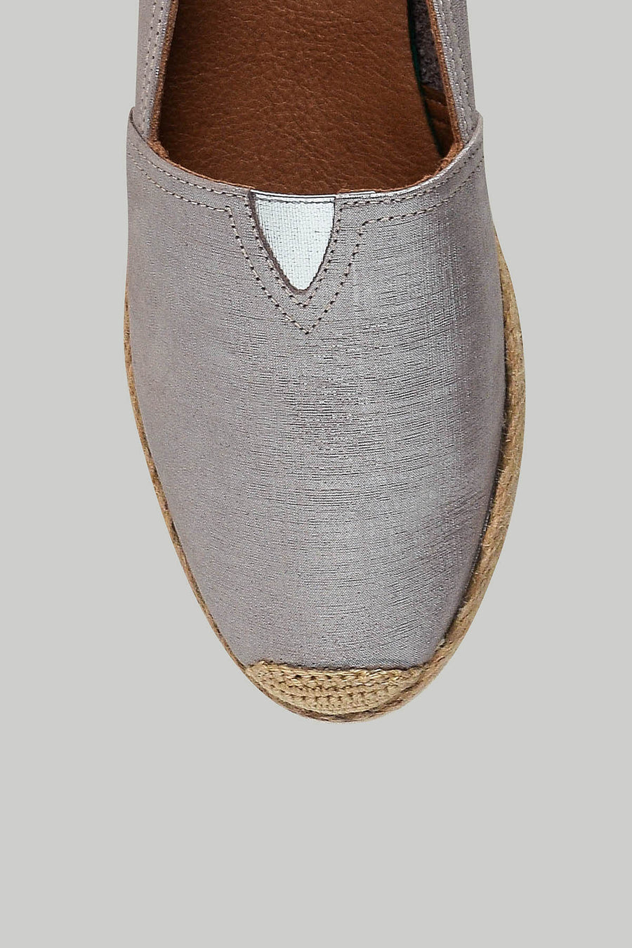 Metalik Vizon Kadın Espadril
