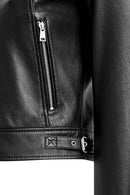 Missy Women's Black Short Leather Jacket | Derimod
