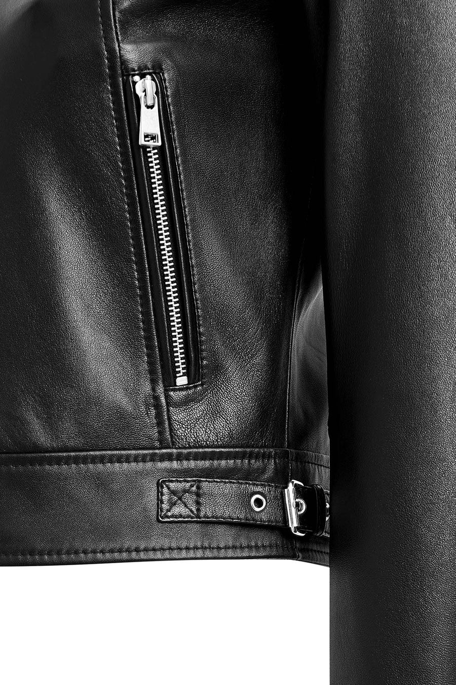 Missy Women's Black Short Leather Jacket