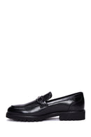 Men's Leather Buckle Loafer | Derimod