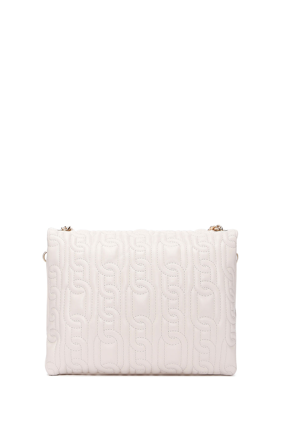 Women's Cream Quilted Shoulder Bag