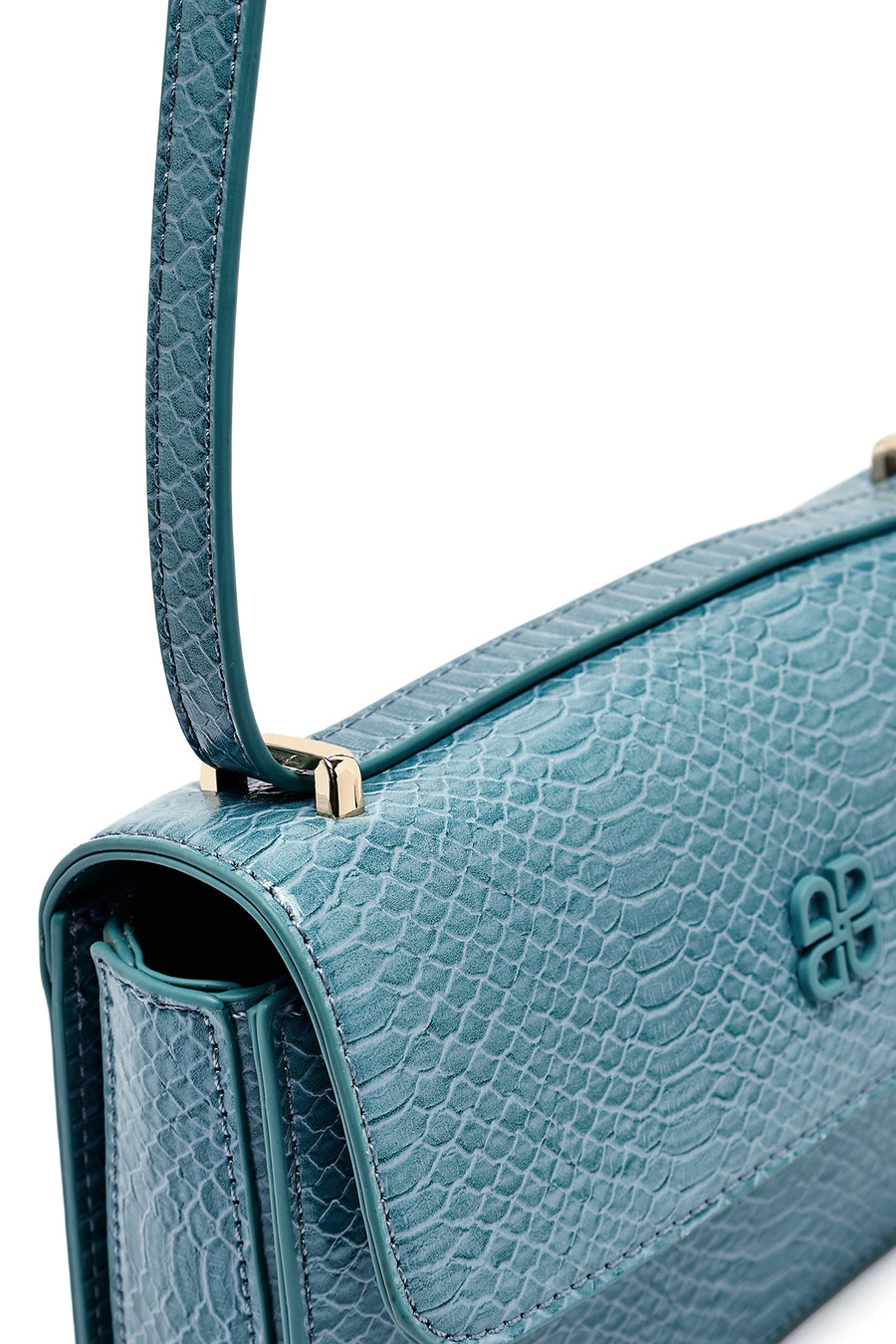 Women's Blue Printed Long Strap Crossbody Bag