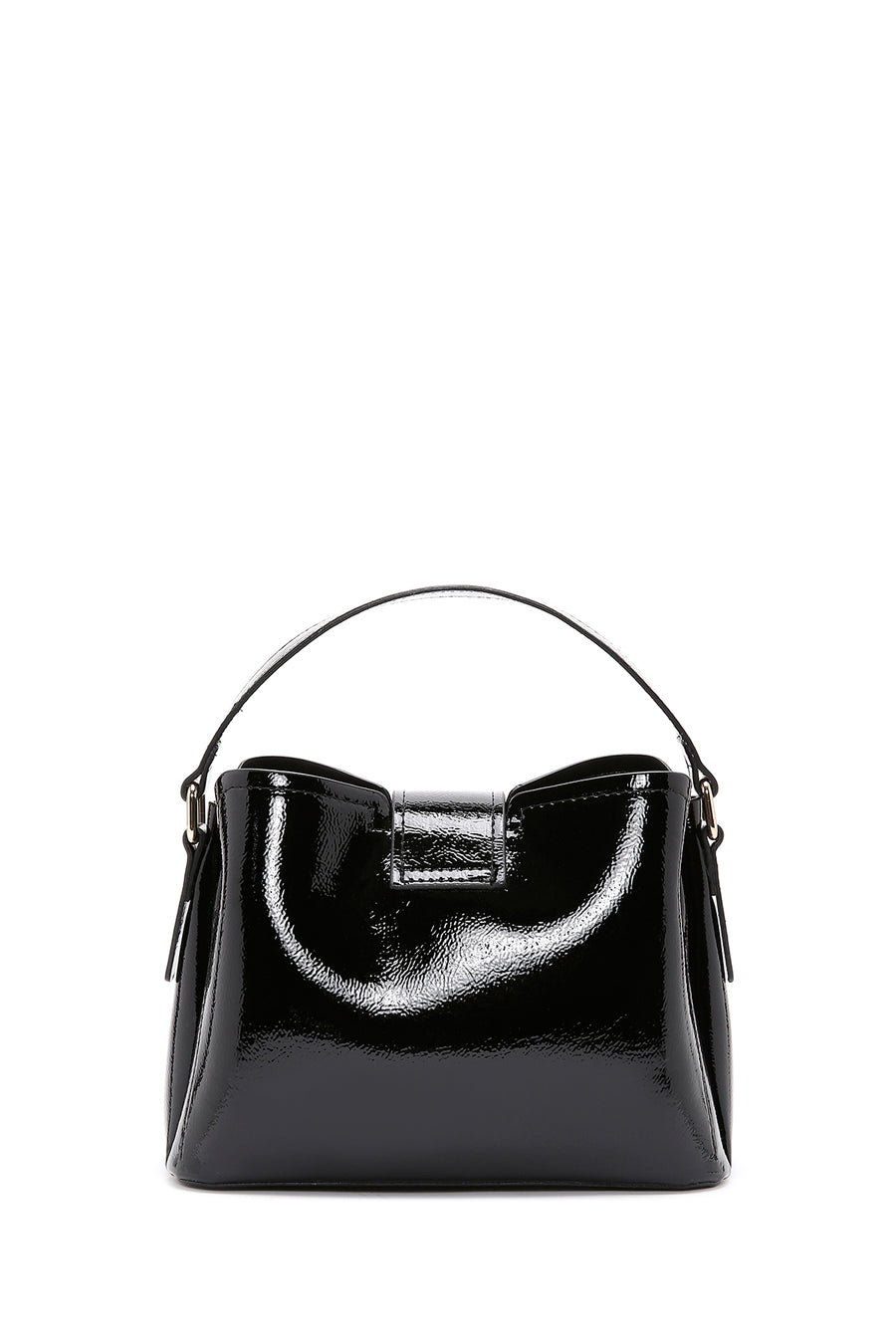 Women's Black Patent Leather Handbag