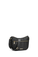Geox Women's Black Traveggy Fabric Crossbody Bag | Derimod