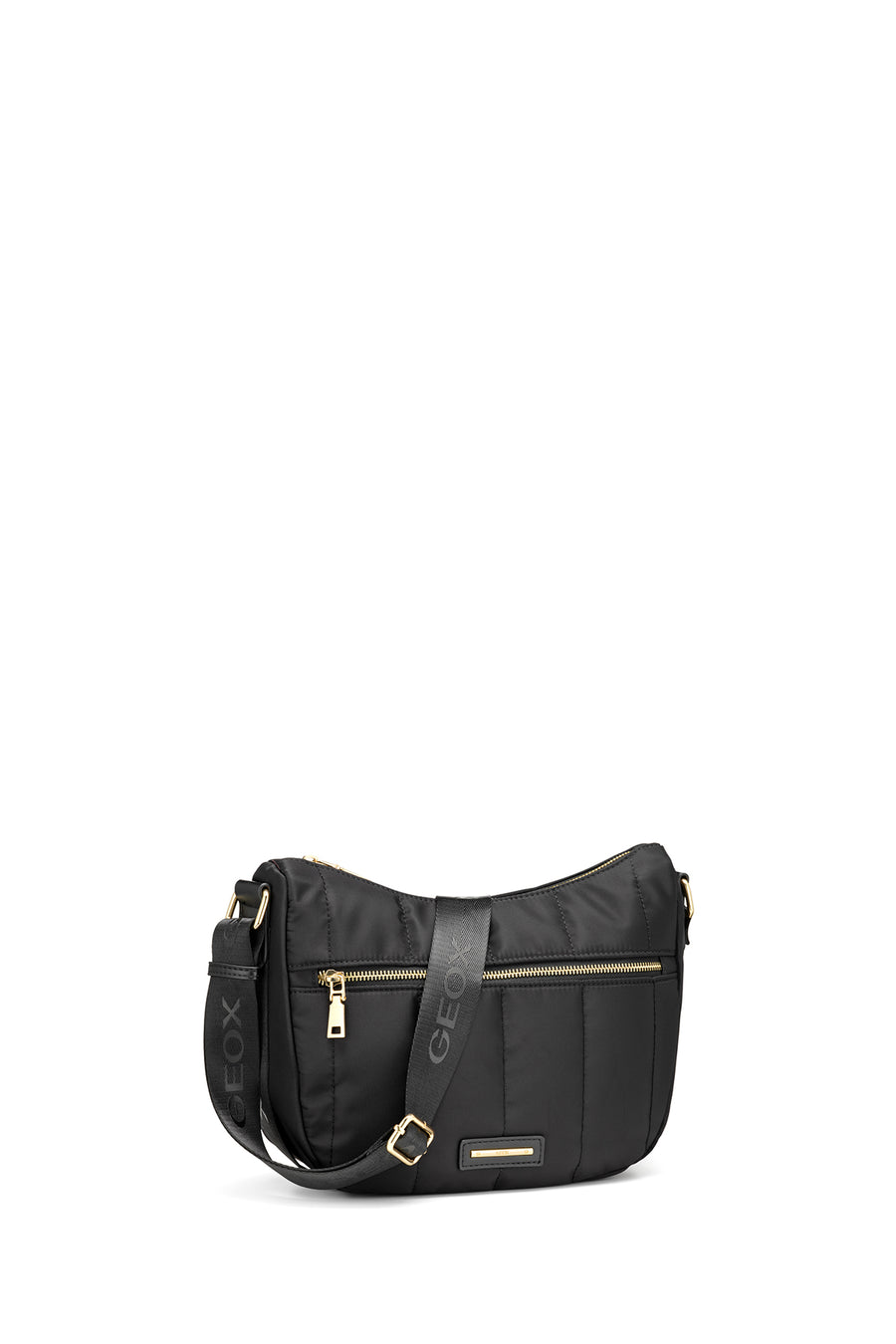 Geox Women's Black Traveggy Fabric Crossbody Bag