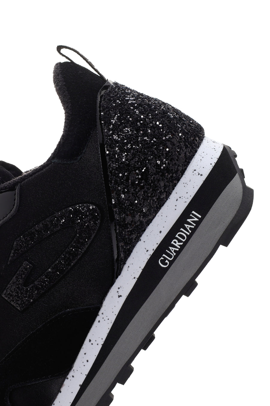 Alberto Guardiani Women's Black Wen Thick Soled Stone Sneaker
