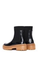 Women's Black Leather Chelsea Boots | Derimod