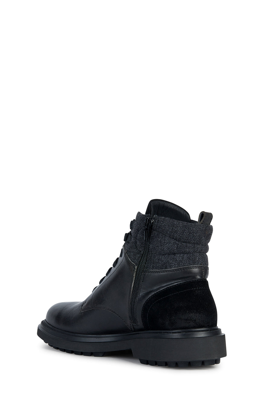 Geox Men's Black Faloria ABX Nubuck Leather Detailed Boots