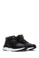 Men's Khaki High Top Sneaker | Derimod