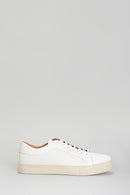 White Men's Leather Sneaker | Derimod