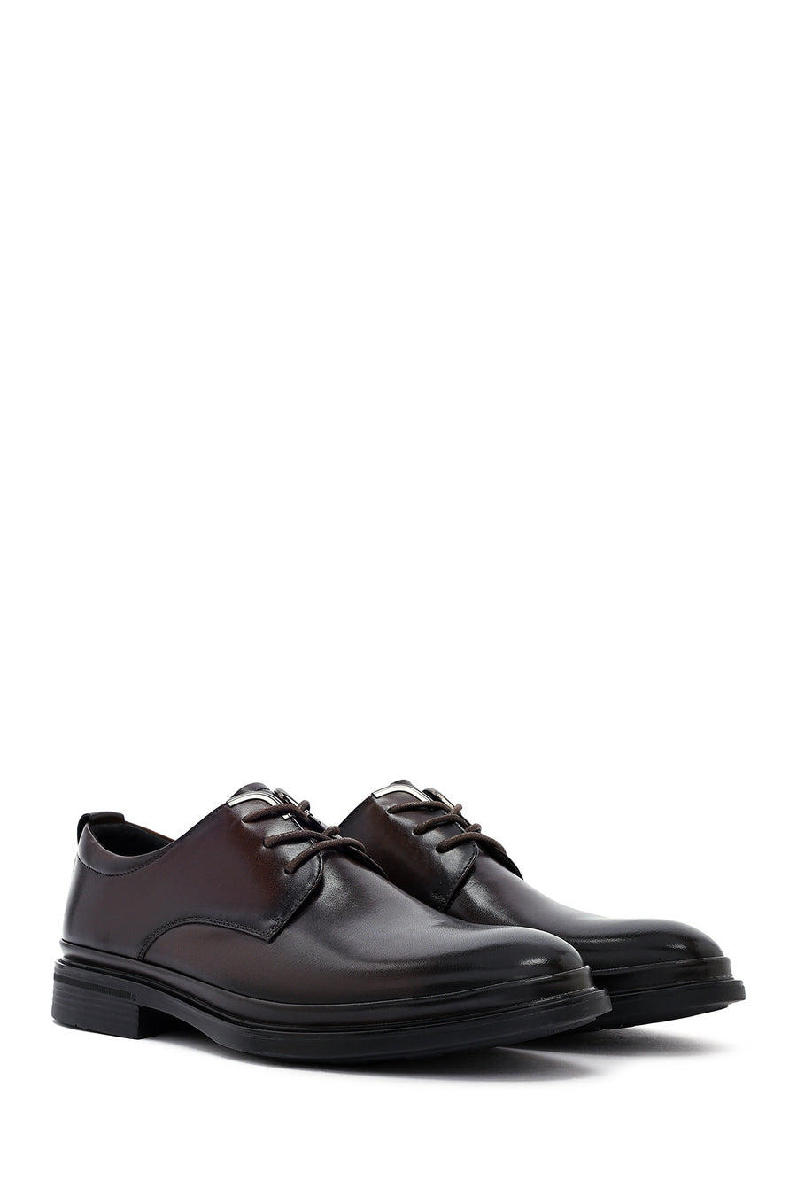 Male Brown Lace-up Leather Casual Shoes