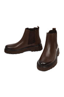 Men's Brown Leather Chelsea Boot | Derimod